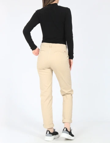 Pantaloni Zara, crem
