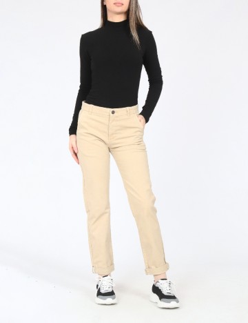 Pantaloni Zara, crem