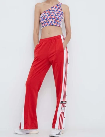 Pantaloni Adidas, rosu
