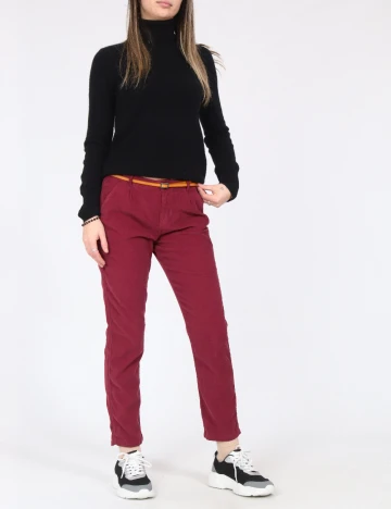 Pantaloni Zara, grena