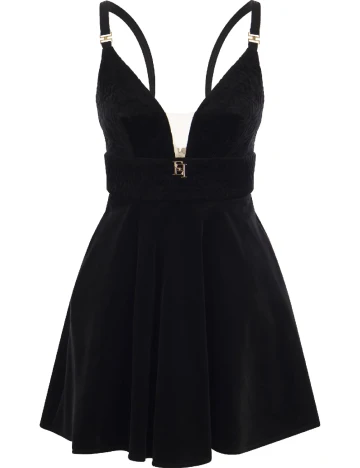 Rochie scurta Elisabetta Franchi, negru