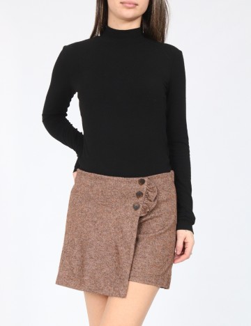 
						Fusta pantalon Zara, maro