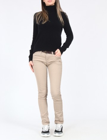 Pantaloni Zara, crem