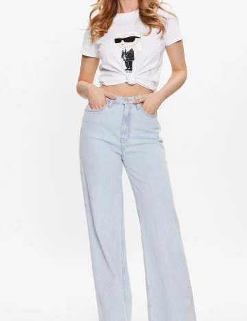 Tricou KARL LAGERFELD, alb