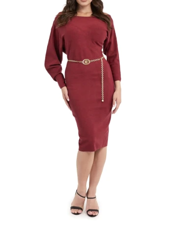 Rochie medie Guess, visiniu