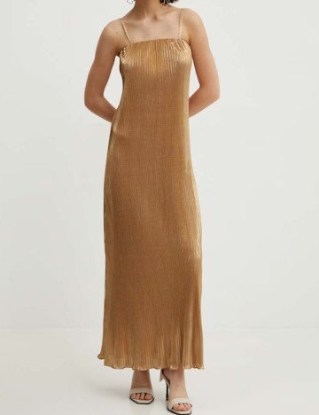 Rochie lunga Never Fully Dressed, auriu
