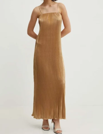 Rochie lunga Never Fully Dressed, auriu