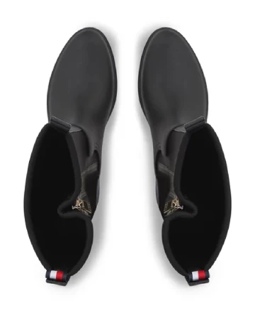 Cizme de ploaie Tommy Jeans, negru/gri