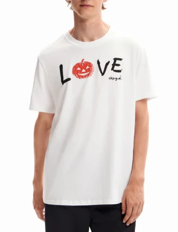 Tricou Desigual, alb