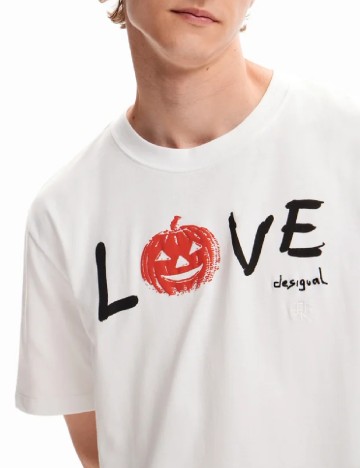 Tricou Desigual, alb