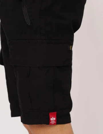 Pantaloni scurti ALPHA INDUSTRIES, negru