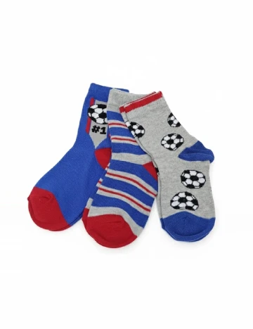 Set sosete 3 perechi Cozzi, mix culori