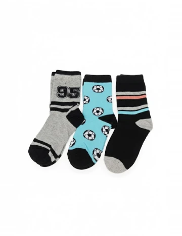 Set sosete 3 perechi Cozzi, mix culori