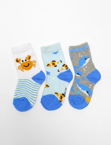 
						Set sosete 3 perechi Cozzi, mix culori