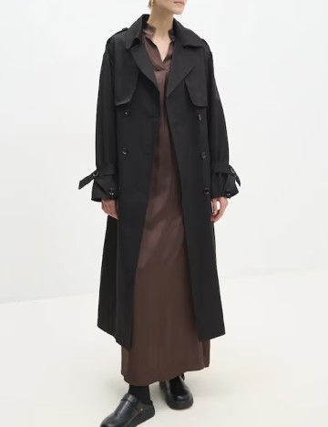 
						Trench Answear LAB, negru