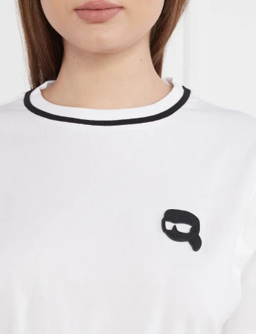 Rochie scurta KARL LAGERFELD, alb