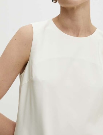 Rochie scurta Answear LAB, ecru