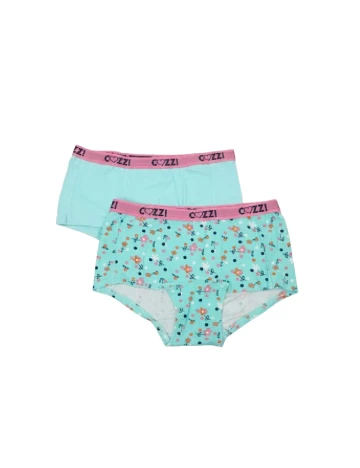 Set Boxeri 2 perechi Cozzi, turcoaz