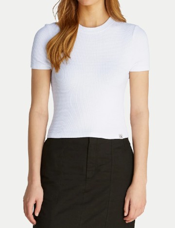 Top Calvin Klein Jeans, alb