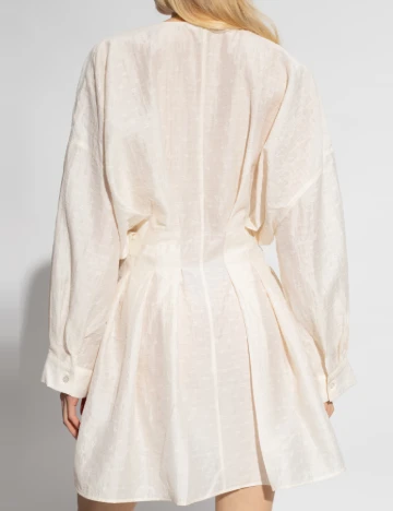 Rochie scurta Samsoe, ecru