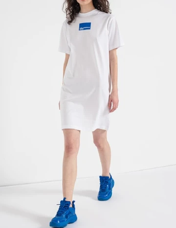 Rochie scurta Karl Lagerfeld Jeans, alb