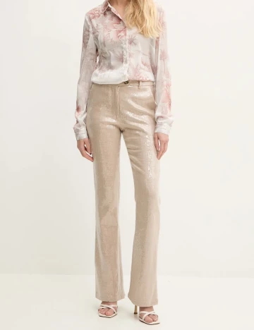 Pantaloni Silvian Heach, crem