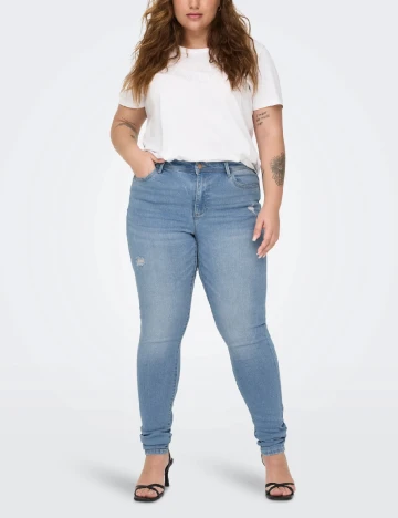 Blugi Only Carmakoma, albastru