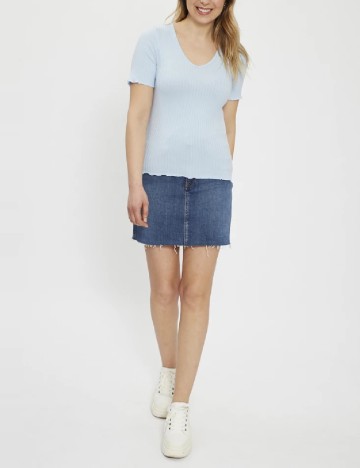 
						Tricou Jacqueline de Yong, bleu