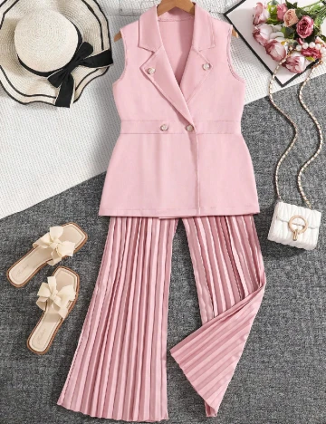 Compleu Shein Kids, roz