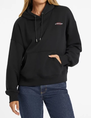 Hanorac Oversize Guess Jeans, negru