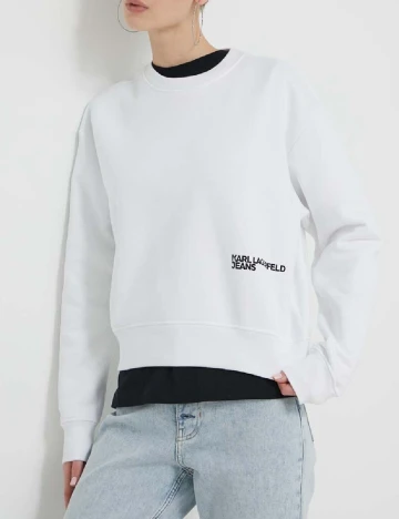 Bluza Karl Lagerfeld Jeans, alb