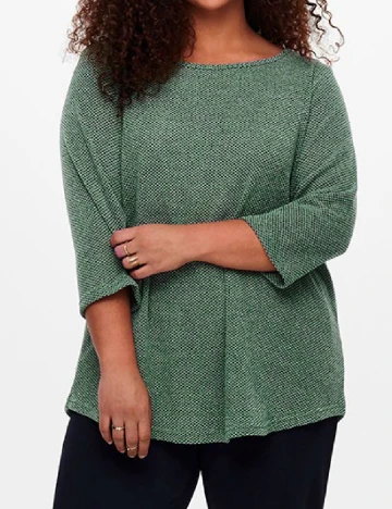 Bluza Only Carmakoma, verde