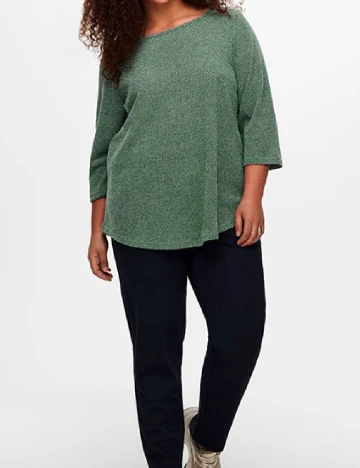 Bluza Only Carmakoma, verde