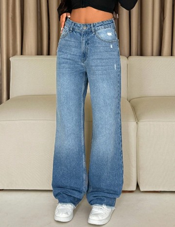 
						Blugi SHEIN, albastru