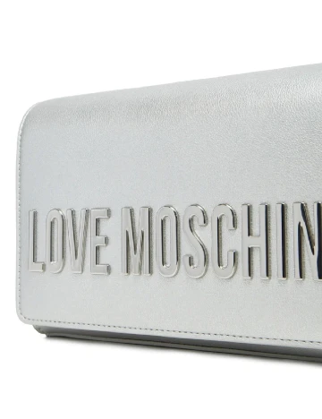 Geanta Love Moschino, argintiu