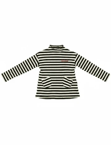 Bluza Zara, negru/crem