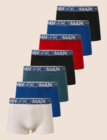 Set Boxeri 7 perechi Shein Kids, mix culori