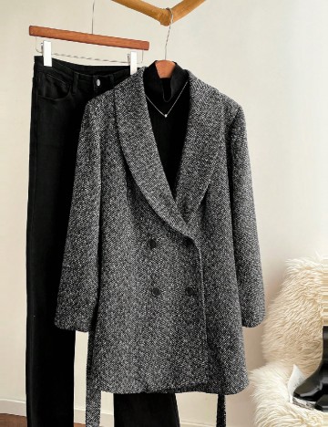 
						Palton SHEIN CURVE, gri