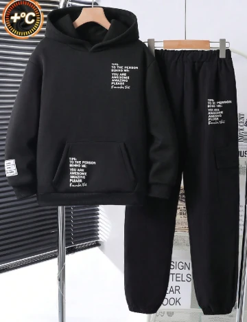 Trening Shein Kids, negru