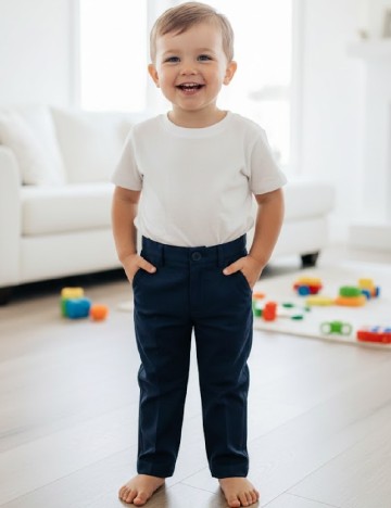 
						Pantaloni Zara, bleumarin