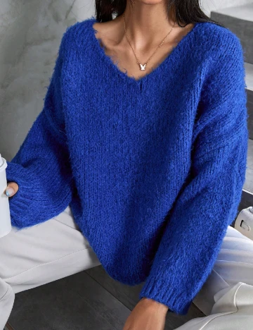 Pulover SHEIN, albastru