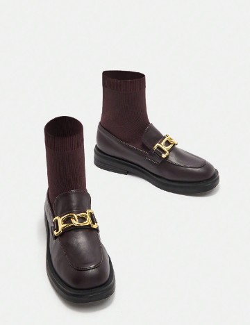 
						Mocasini SHEIN, maro