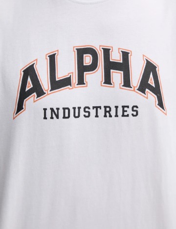 Tricou ALPHA INDUSTRIES, alb