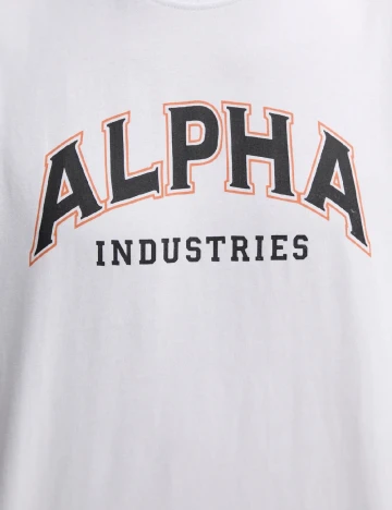 Tricou ALPHA INDUSTRIES, alb