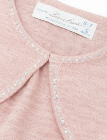 Bolero Zara, roz pudra