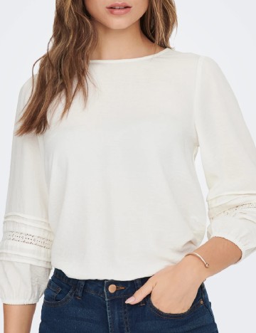 Bluza Only, alb