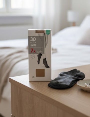 
						Set sosete 7 perechi C&A, crem