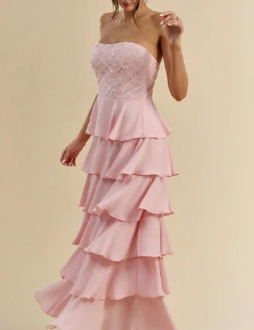 Rochie medie SHEIN, roz pudra