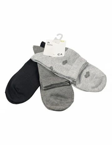 Set sosete 3 perechi C&A, mix culori