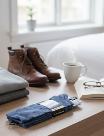 
						Set sosete 3 perechi C&A, bleumarin